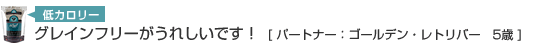 グレインフリーがうれしいです。