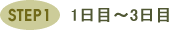 ステップ1 1日目~3日目