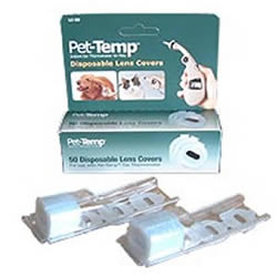 Pet-Temp ペット用電子耳体温計用ディスポーザブルレンズカバーセット(50枚入り)