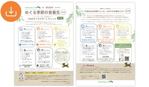 今週の五行体調チェック