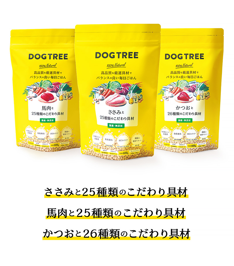 DOG TREE（ドッグツリー）ドッグフード黄色いパッケージ