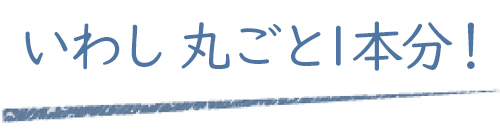 いわしまるごと1本分