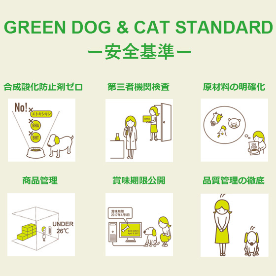 GREEN DOGの安全基準