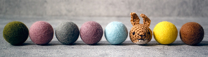 necono　いたずらウサギとコロコロボール for you