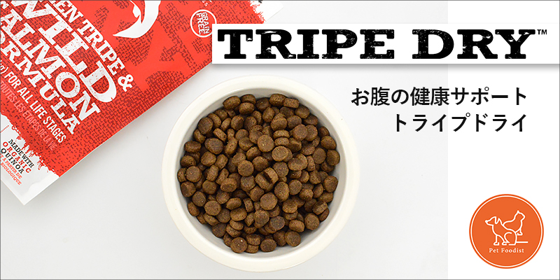 【ペットフーディスト注目フード】お腹の健康サポートに「TRIPE DRY（トライプドライ）」