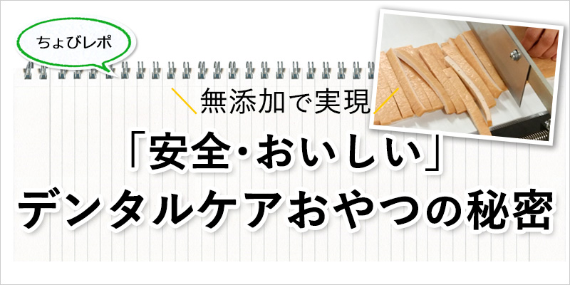 無添加で実現「安全・おいしい」デンタルケアおやつのひみつ