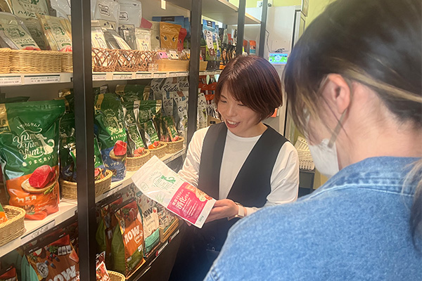 オーナー様とお話ししているときの様子