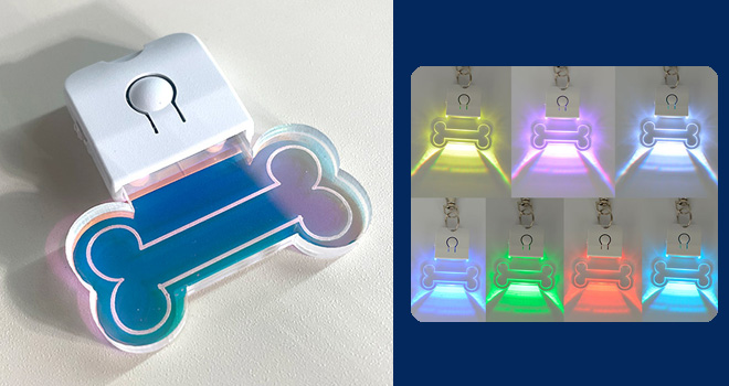 充電式LEDお散歩チャーム