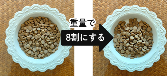 8割のごはん