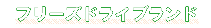 フリーズドライの魅力