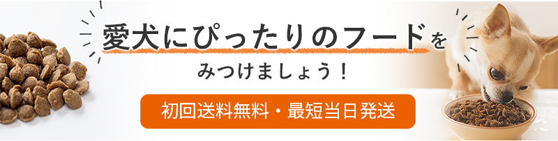 愛犬にぴったりのフードをみつけましょう！【初回送料無料・最短当日発送】