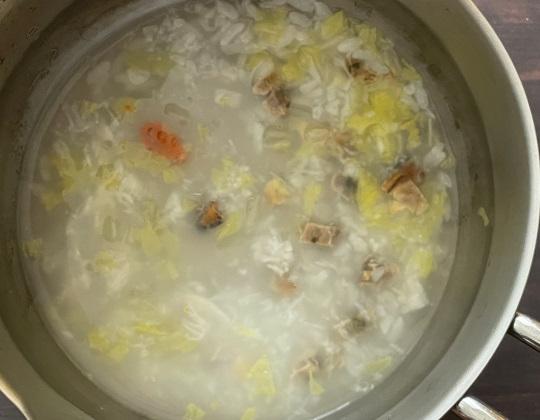 鯵とお粥の春待ちトッピング作り方３