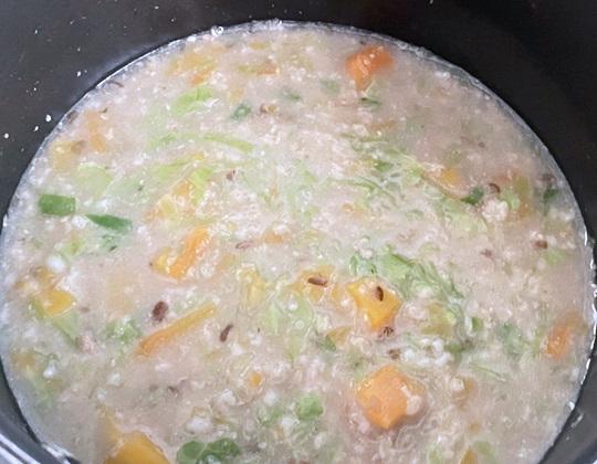 鹿肉リングのレバー風味おじや添え作り方３