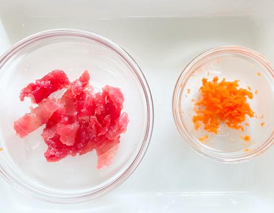 マグロとしらすのスープ作り方２