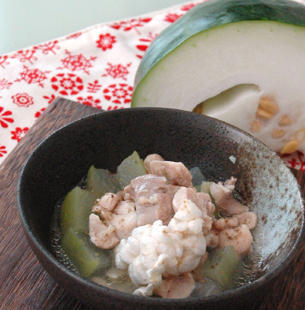 鶏肉と冬瓜のあんかけ