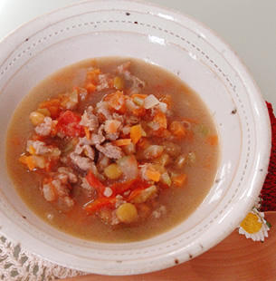 ラムとレンズ豆のスープ