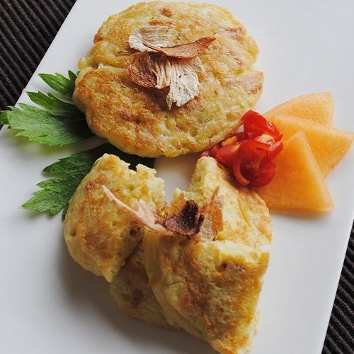 鮭と長芋のお好み焼き 作るよろこび 食べるたのしみ わんレシピ 愛犬のための手作りごはんレシピ