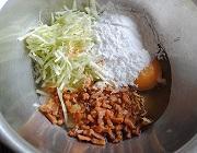 鮭と長芋のお好み焼き作り方３