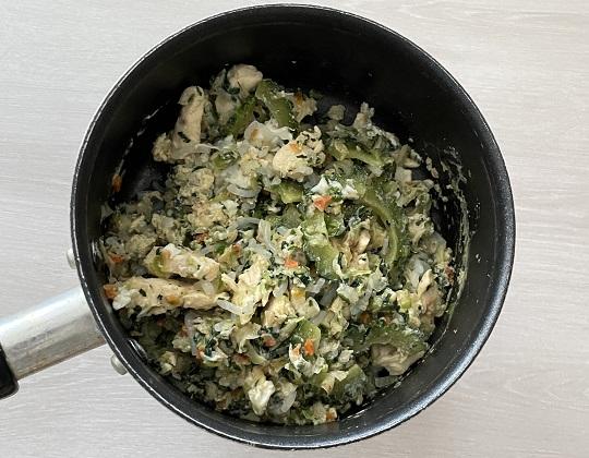 ゴーヤチャンプル風ダイエットごはん作り方４