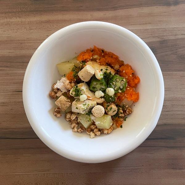 チキンとハト麦のゆるケアごはん