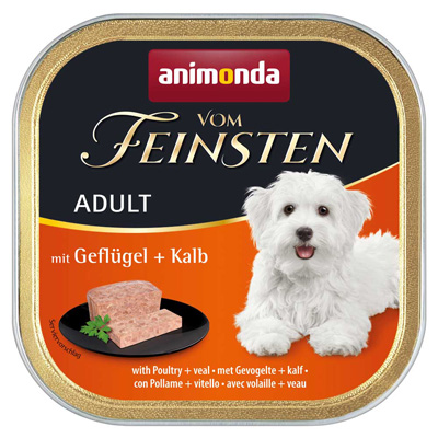 フォムファインステン缶　アダルト（成犬用）　鳥肉・牛肉・豚肉・子牛肉