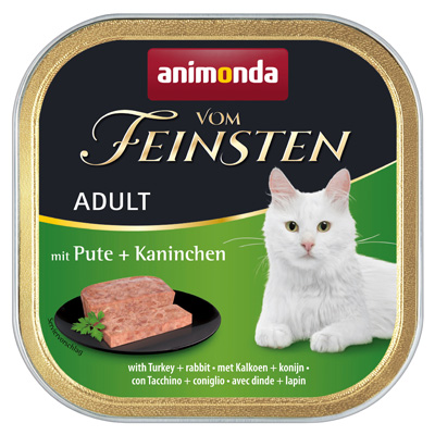 フォムファインステン缶　アダルト（成猫用）　豚肉・七面鳥・ウサギ
