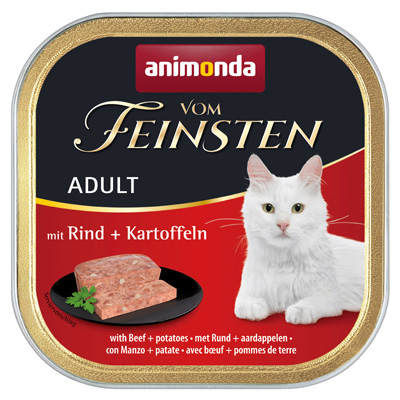 フォムファインステン缶　アダルト（成猫用）　牛肉・鳥肉・豚肉・ポテト