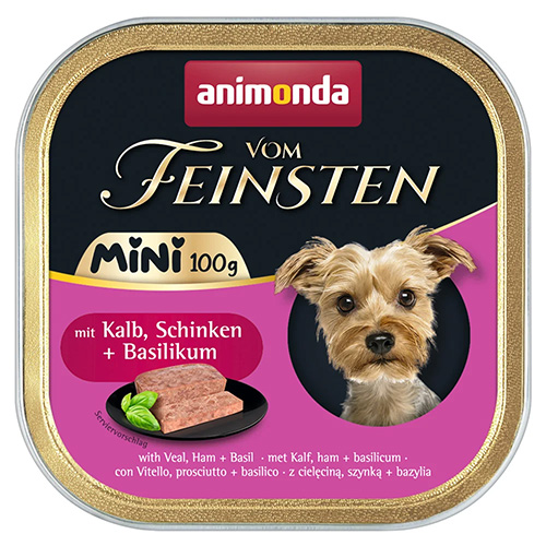 アニモンダ 犬用 フォムファインステン ミニ 子牛・ハム・バジル 成犬用