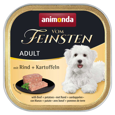 フォムファインステン缶　アダルト（成犬用）　牛肉・豚肉・ポテト