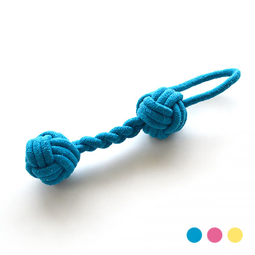 デンタルロープTOY 持ち手付きロープダンベル【数量限定】