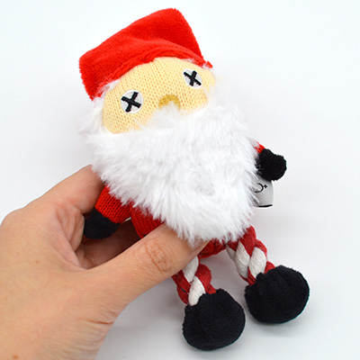 プラッシュトイ・ウィズロープ　ホリデー　サンタ【数量限定】