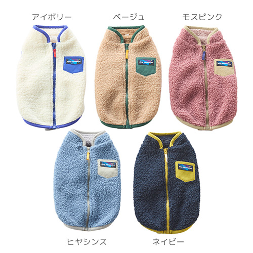 iDog EQUIPMENT 背中開きクラシックボアベスト