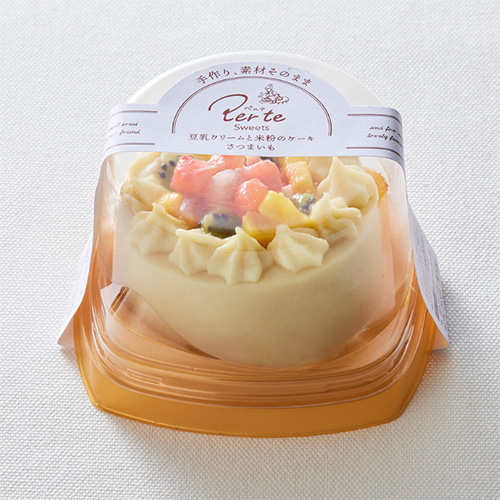 ペルテスイーツ　豆乳クリームと米粉のケーキ さつまいも
