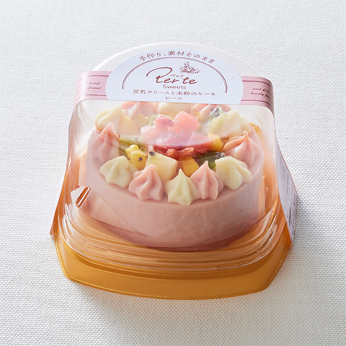 ペルテスイーツ　豆乳クリームと米粉のケーキ ビーツ