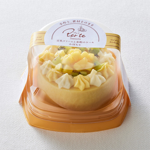 ペルテスイーツ　豆乳クリームと米粉のケーキ かぼちゃ