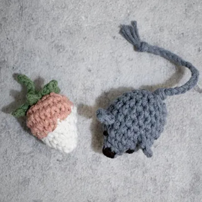 necono ホワイトチョコいちごとグレーマウス I like you【POPUP】