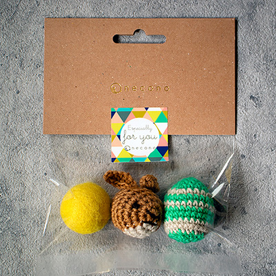 necono ウサギとコロコロとボーダーエッグ【POPUP】