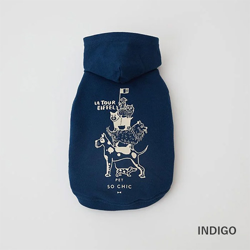 PET SO CHIC  EIFFEL TANK HOODIE