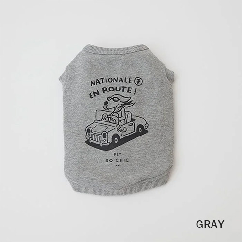 PET SO CHIC  ROUTE 7 TANK SWEAT