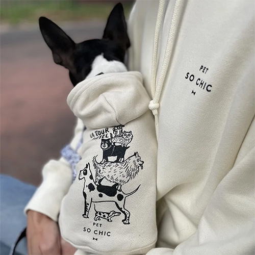 PET SO CHIC  EIFFEL HOODIE for Owner