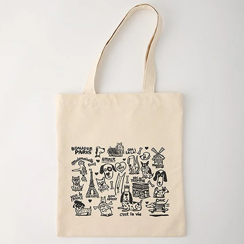 PET SO CHIC  TOTE BAG - A DOG IN PARIS