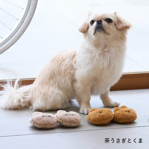 Quilt　コットンキャンバス生地のスリッパDOGTOY【数量限定】