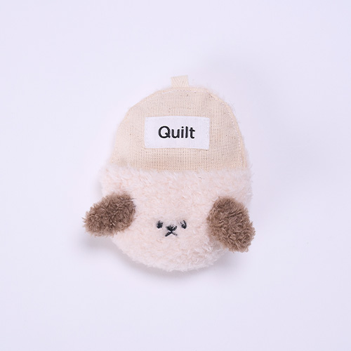 Quilt　コットンキャンバスのぬいぐるみスリッパTOY