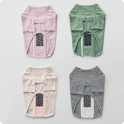 IDOG＆ICAT UNAGE（アンエイジ） ウェルネスウェア 背中開きTシャツ【数量限定】