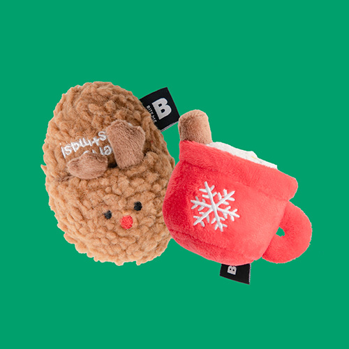 バイトミー　クリスマスおもちゃ ホットチョコ＆スリッパ【数量限定】