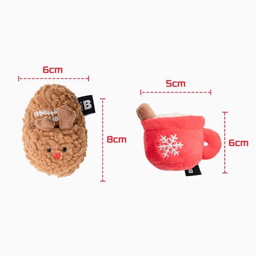 バイトミー　クリスマスおもちゃ ホットチョコ＆スリッパ【数量限定】