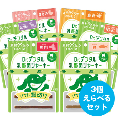 Dr.デンタル 乳酸菌ジャーキー えらべるセット(ソフト細切り)