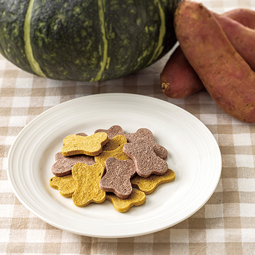 ドットわんの逸品 カボチャと紫イモの米粉クッキー【数量限定】