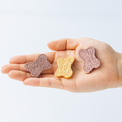 ドットわんの逸品　カボチャと紫イモの米粉クッキー【数量限定】
