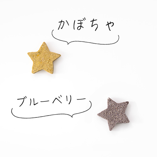 ドットわんの逸品　星の米粉クッキー かぼちゃ&ブルーベリー【数量限定】